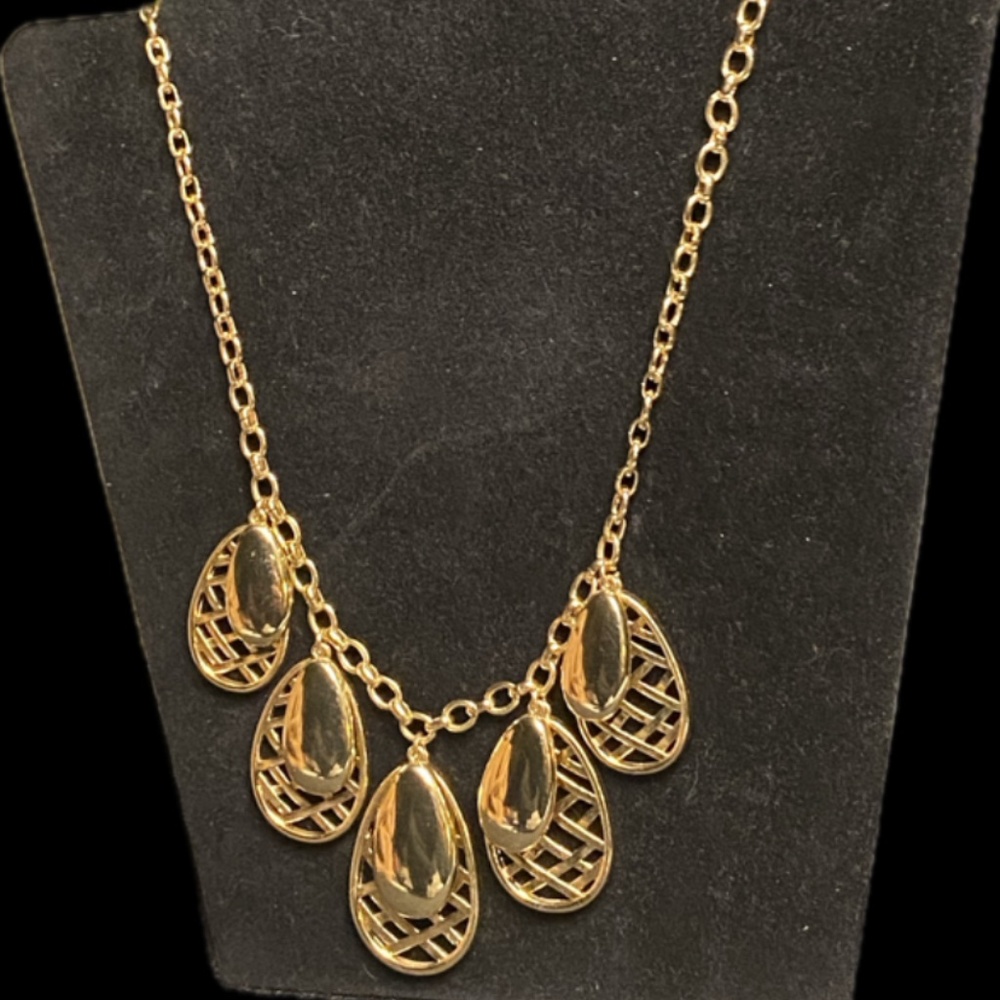 Dana Buchman Gold Statement Necklace
